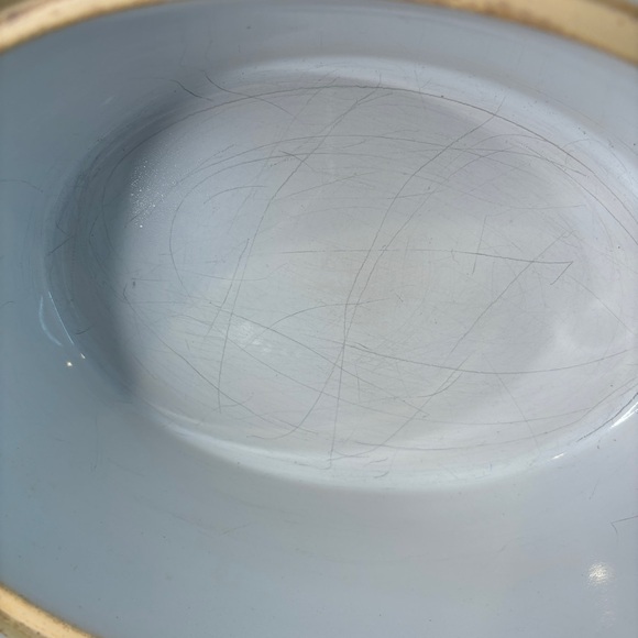 RareT .G. Green England Vintage Oval Casserole Stoneware w/Lid Retro Target Mark - Picture 5 of 8